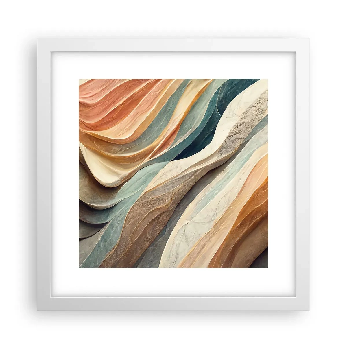 Poster în ramă albă - Momentul dinaintea schimbării - 30x30 cm