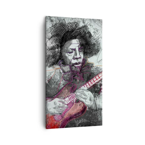 Tablou pe pânză - Pe valurile muzicii - 45x80 cm