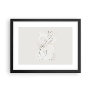 Poster în ramă neagră - Să rătăcești cu privirea - 40x30 cm