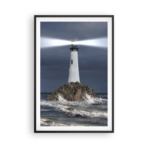 Poster în ramă neagră - Aici... aici...! - 61x91 cm