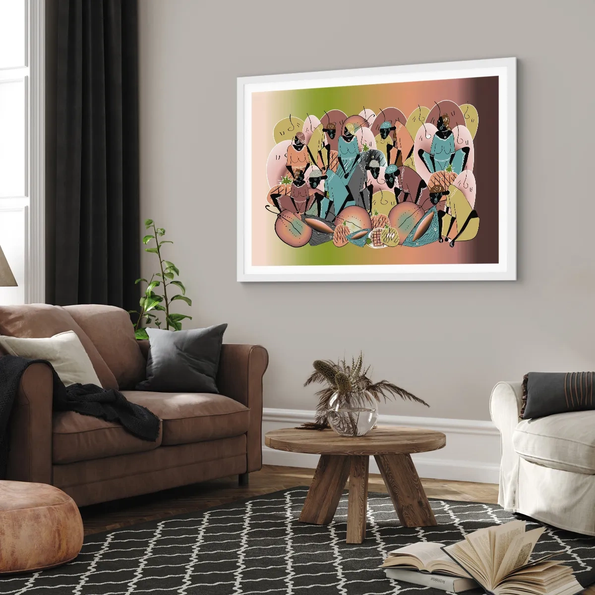 Poster în ramă albă - Sărbătoarea cea mare se apropie - 91x61 cm