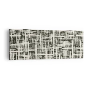 Tablou pe pânză - O compoziție țesută - 140x50 cm