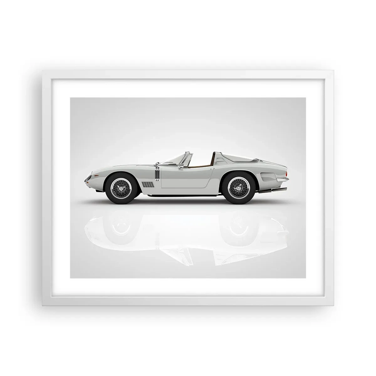 Poster în ramă albă - Promisiunea distracției - 50x40 cm