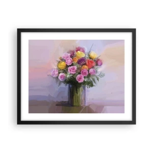 Poster în ramă neagră - Frumusețe reținută - 50x40 cm