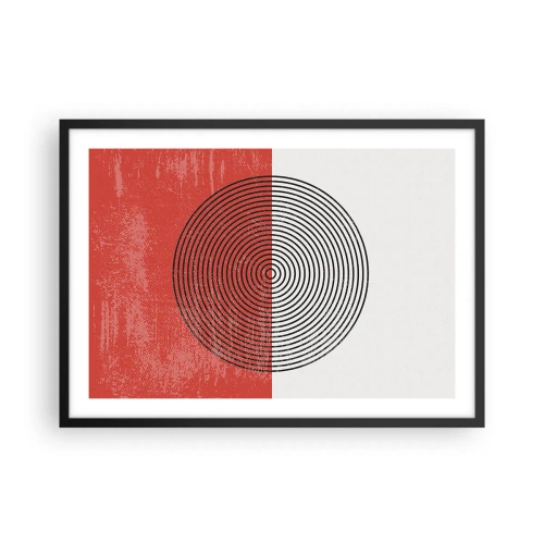 Poster în ramă neagră - Direct la subiect - 70x50 cm
