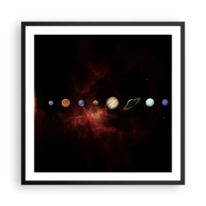 Poster în ramă neagră - Cartierul nostru - 60x60 cm