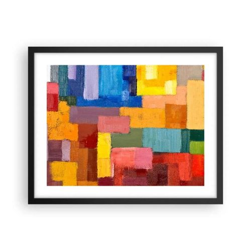Poster în ramă neagră - Fiecare diferită, toate colorate - 50x40 cm