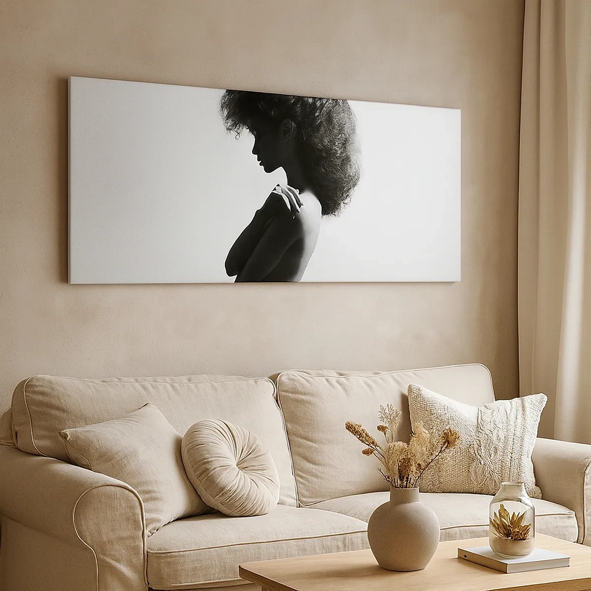 Tablou pe pânză - Ca o floare pe o tulpină subțire - 30x30 cm