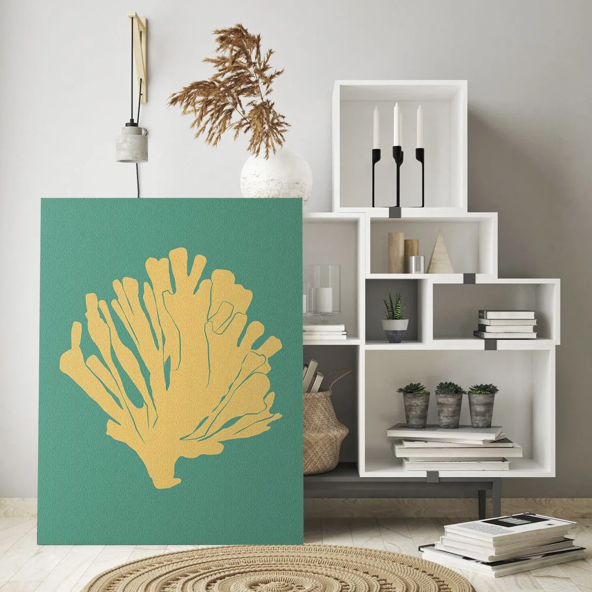 Tablou pe sticlă - Tufișul din pădurea subacvatică - 50x70 cm