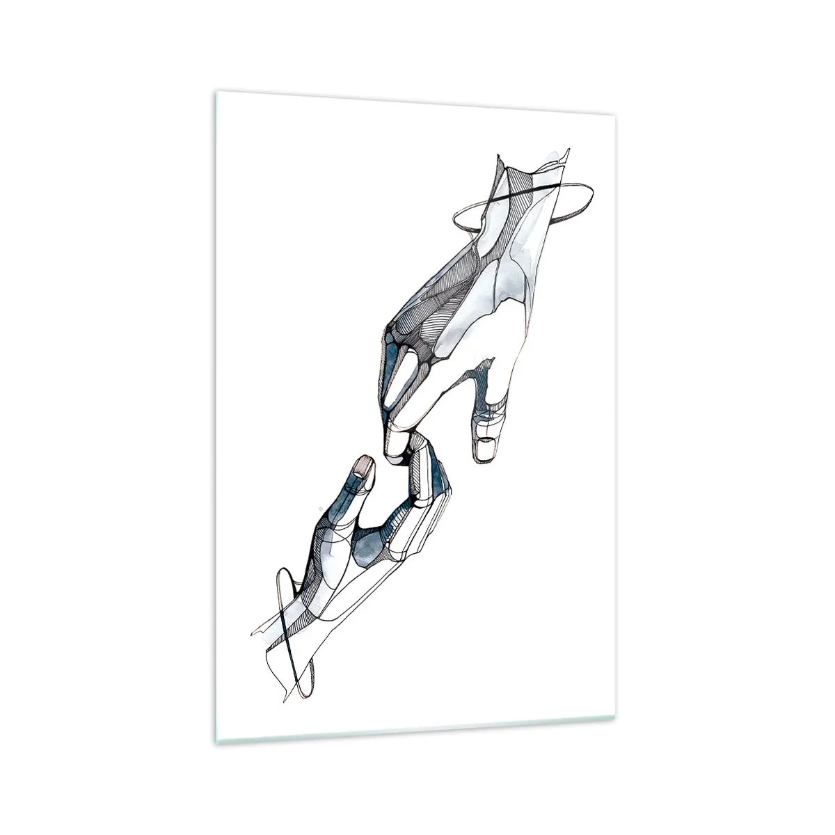 Tablou pe sticlă - Gest frumos - 70x100 cm