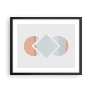 Poster în ramă neagră - Situația este clară - 50x40 cm