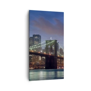 Tablou pe pânză - Noaptea iluminată - 55x100 cm