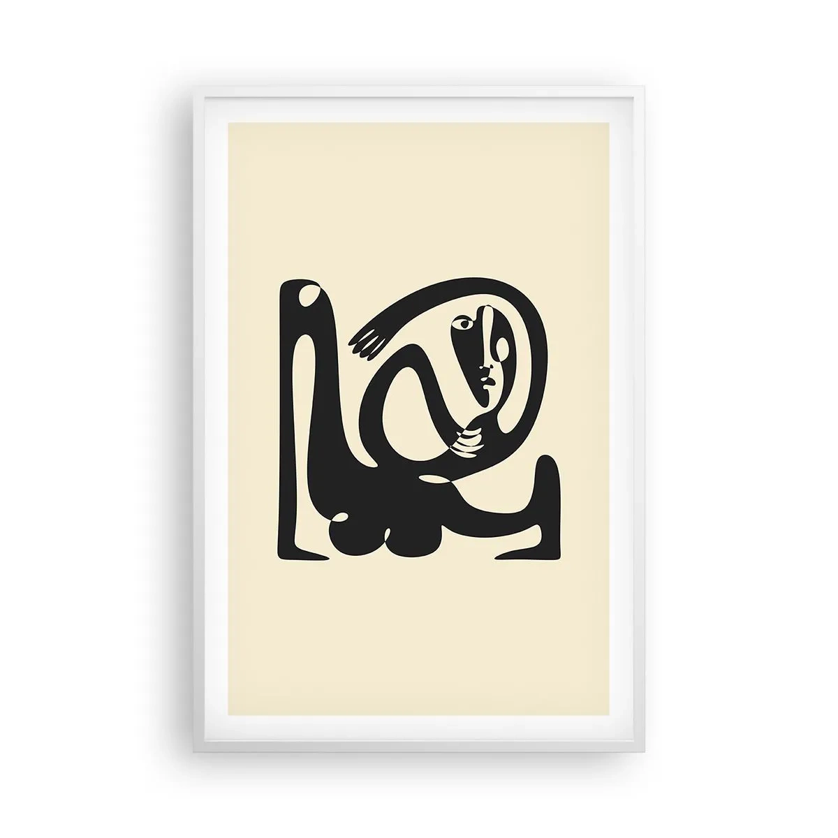 Poster în ramă albă - Aproape Picasso - 61x91 cm