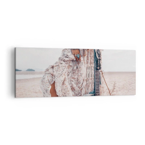 Tablou pe pânză - Hippie pe drum - 140x50 cm