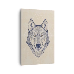 Tablou pe pânză - Un alfa cu o privire pătrunzătoare - 80x120 cm