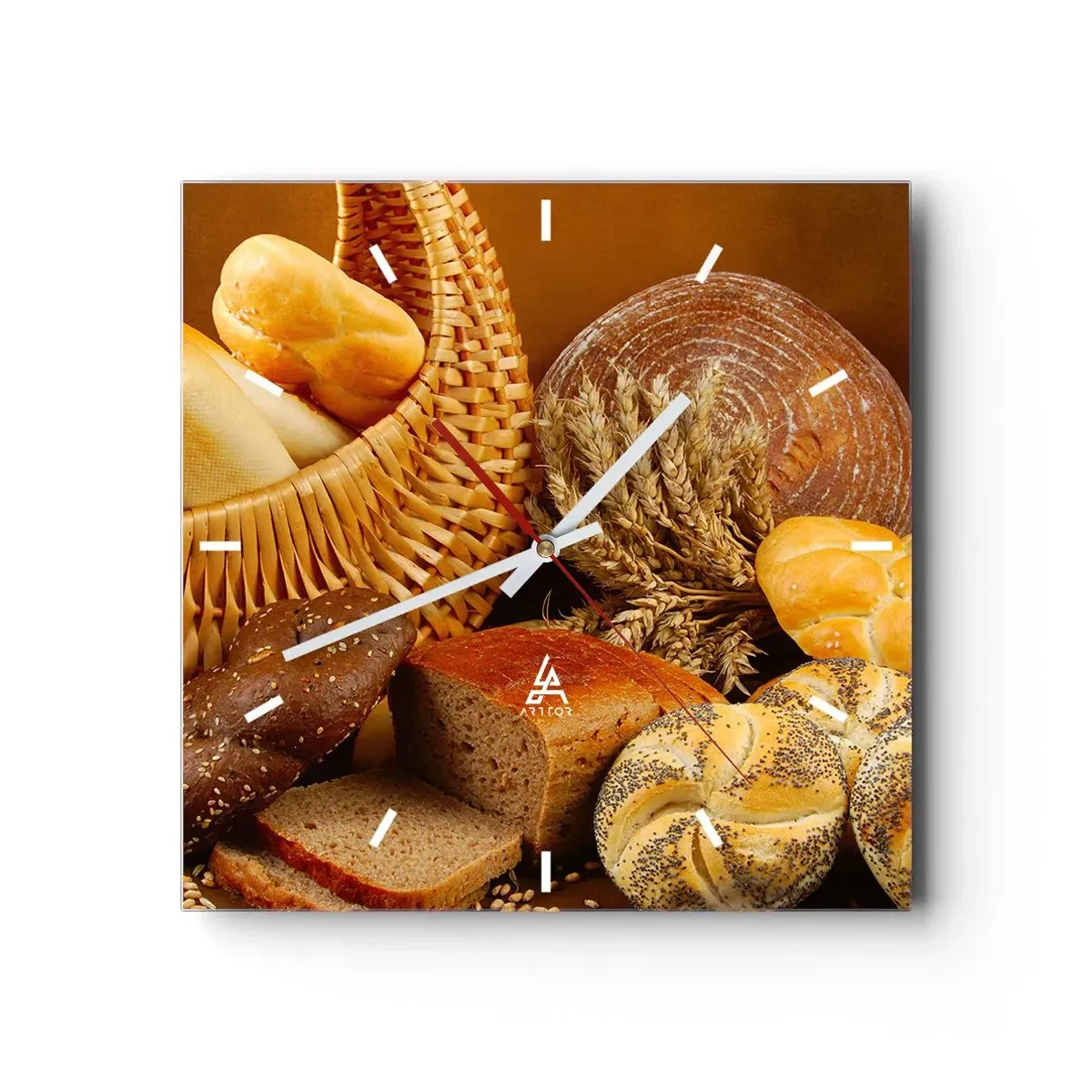 Ceas de perete - Ceas pe sticlă - Am scăpat din nou - 30x30 cm