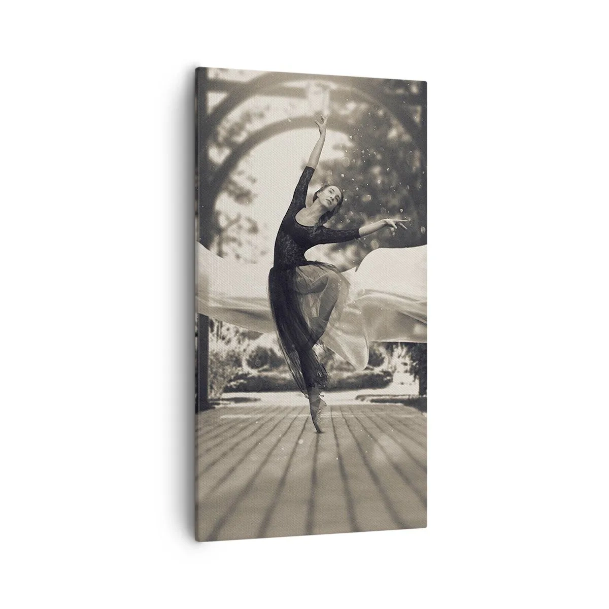 Tablou pe pânză - Dansul spiritului de grădină - 55x100 cm