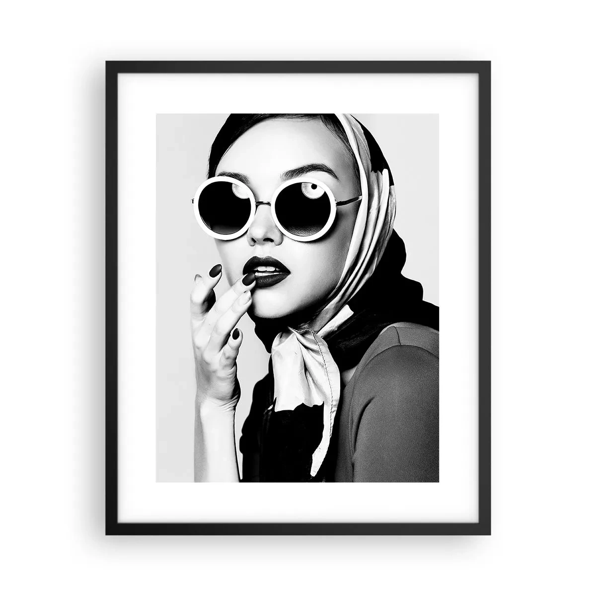 Poster în ramă neagră - Salutări din anii `60. - 40x50 cm
