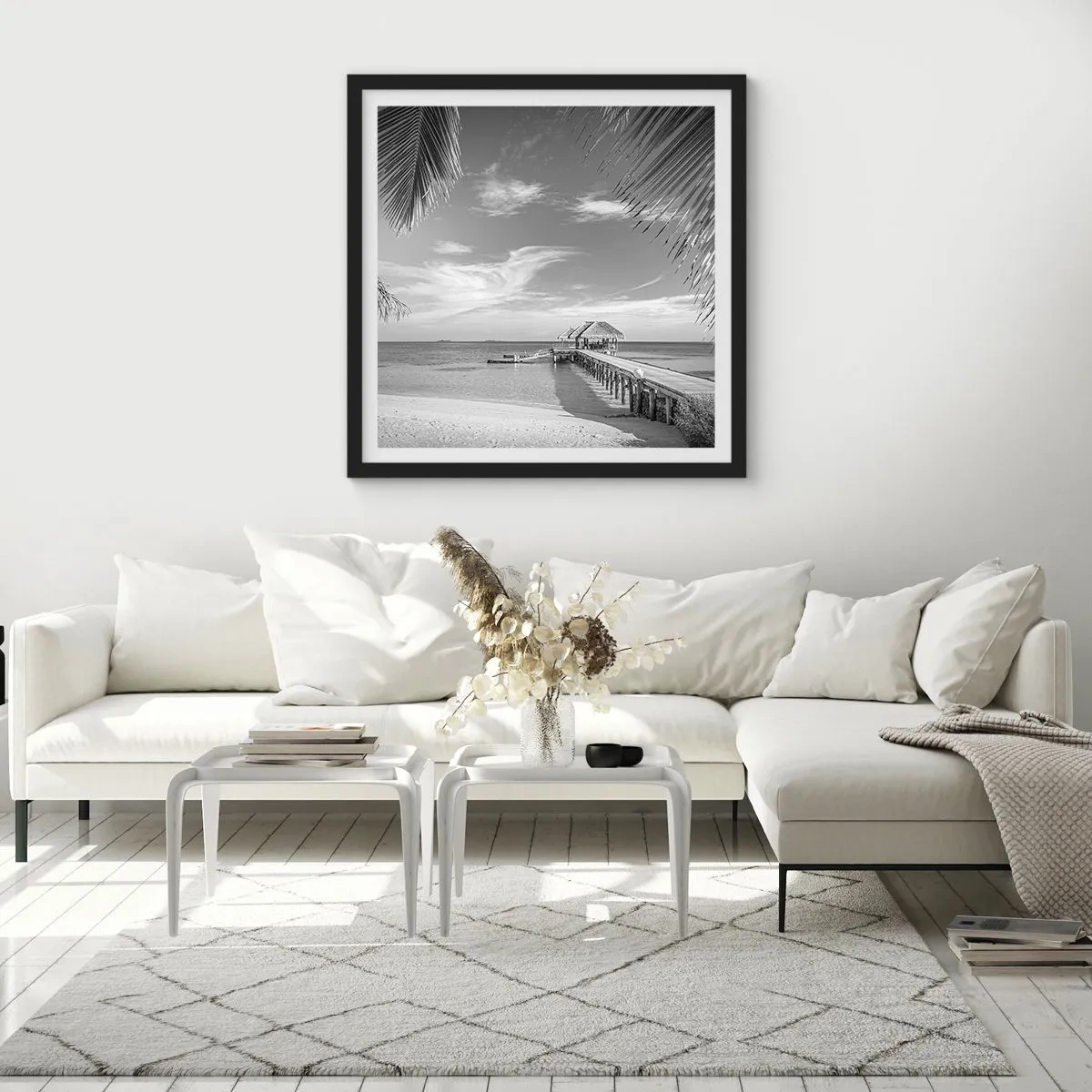 Poster în ramă neagră - O amintire sau un vis? - 50x50 cm