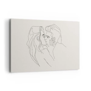 Tablou pe pânză - Încurcați în sentimente - 120x80 cm