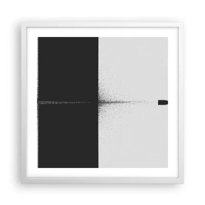 Poster în ramă albă - Direct la țintă - 50x50 cm