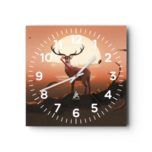 Ceas de perete - Ceas pe sticlă - Această noapte este diferită de oricare alta - 40x40 cm