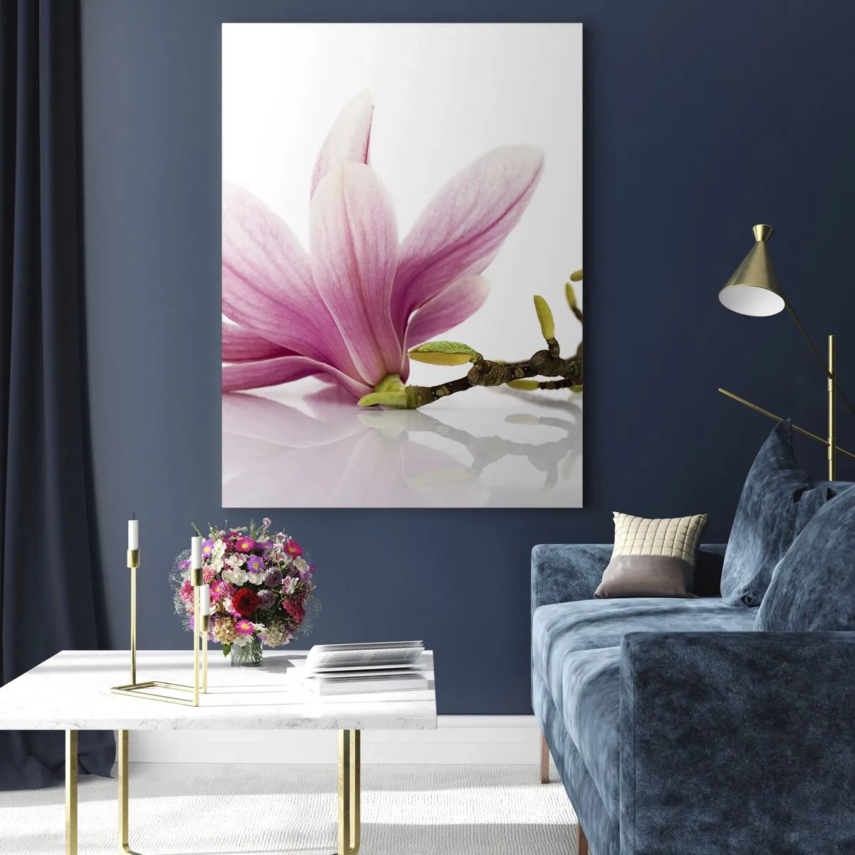Tablou pe sticlă - Delicate ca o adiere de primăvară - 50x70 cm
