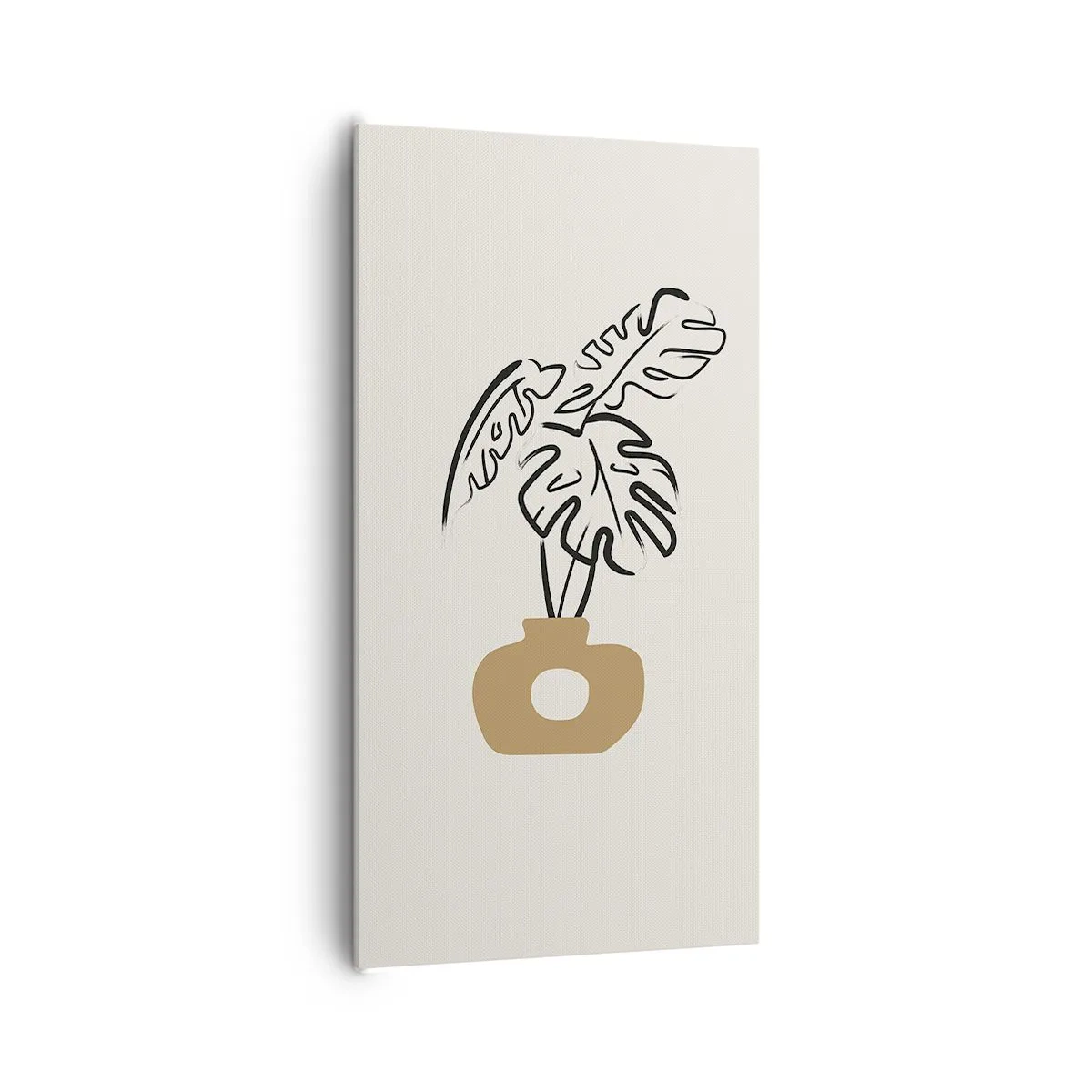 Tablou pe pânză - Monstera - decorarea casei - 65x120 cm