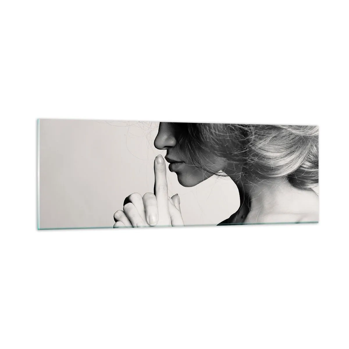 Tablou pe sticlă - Ascultă-te pe tine însuți - 90x30 cm