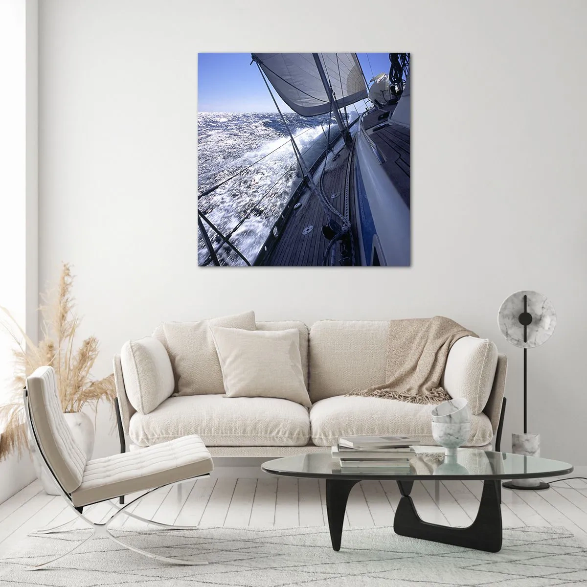 Tablou pe sticlă - Știu ce înseamnă să fii o pasăre - 50x50 cm