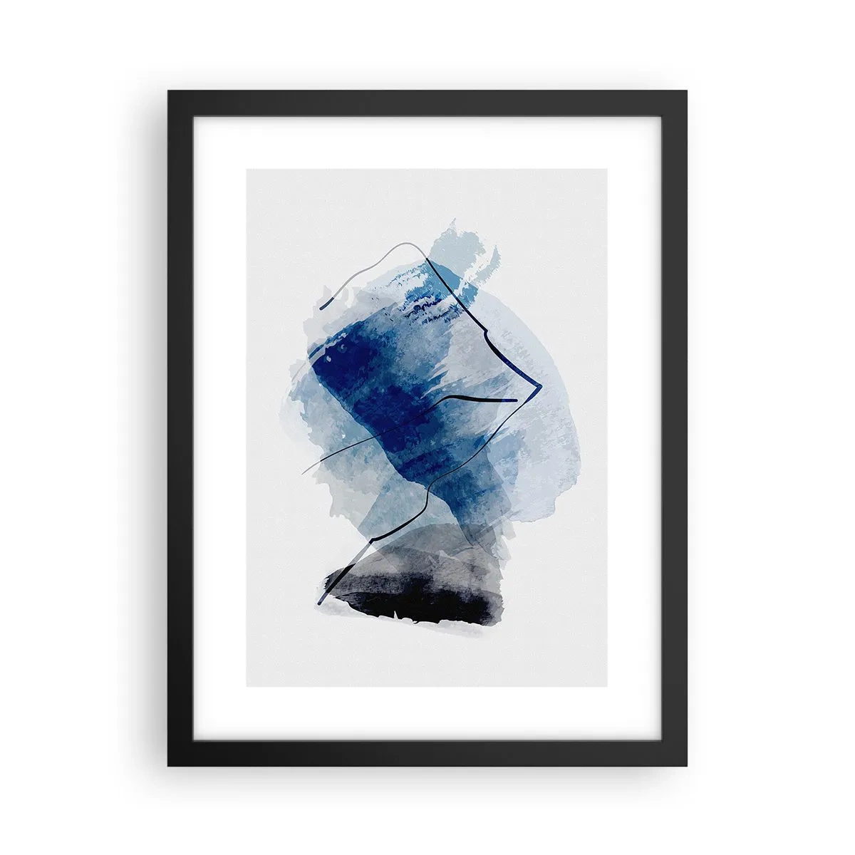 Poster în ramă neagră - Iceberg - 30x40 cm