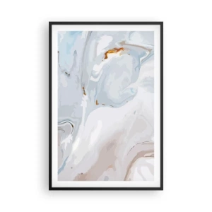 Poster în ramă neagră - Albul ridicat - 61x91 cm