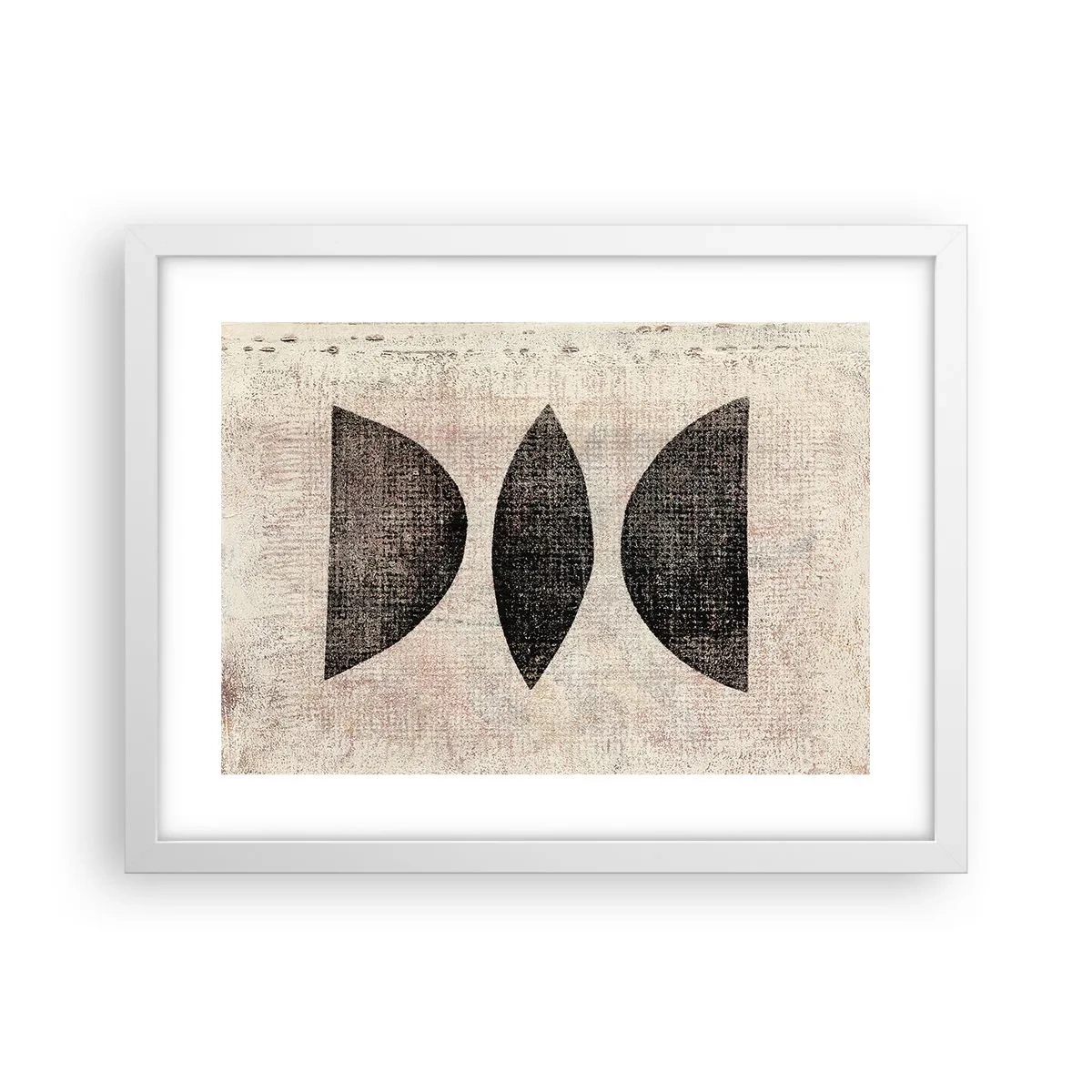 Poster în ramă albă - Abstracție etnică - 40x30 cm