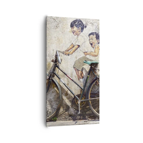 Tablou pe pânză - Adevărat sau fals? - 65x120 cm