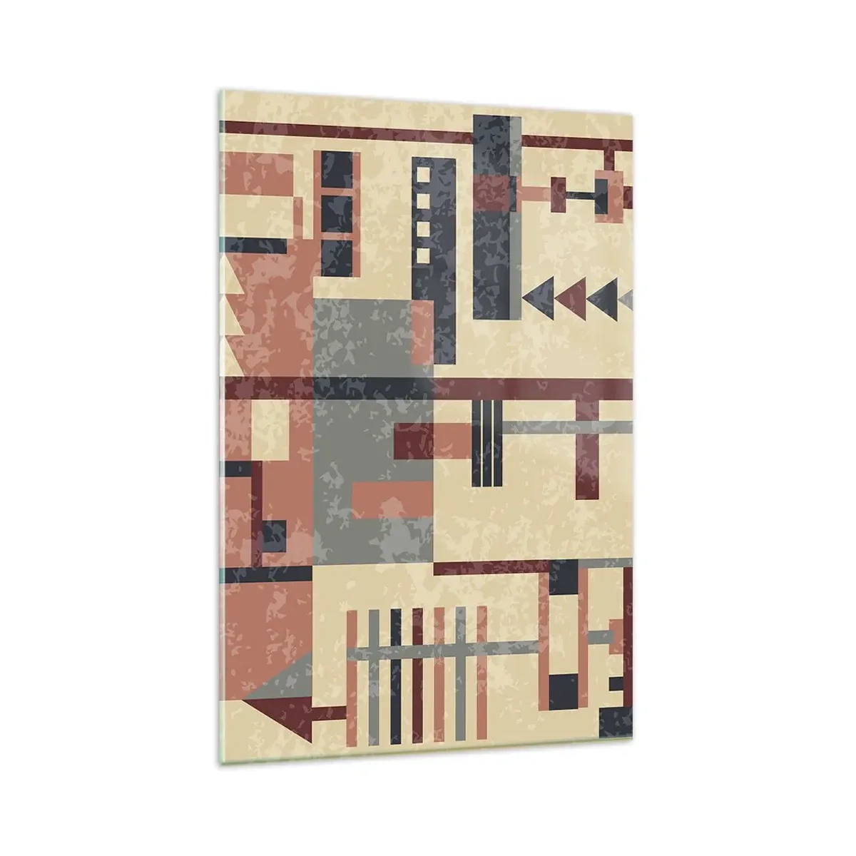 Tablou pe sticlă - Combinație de verticale și orizontale - 80x120 cm