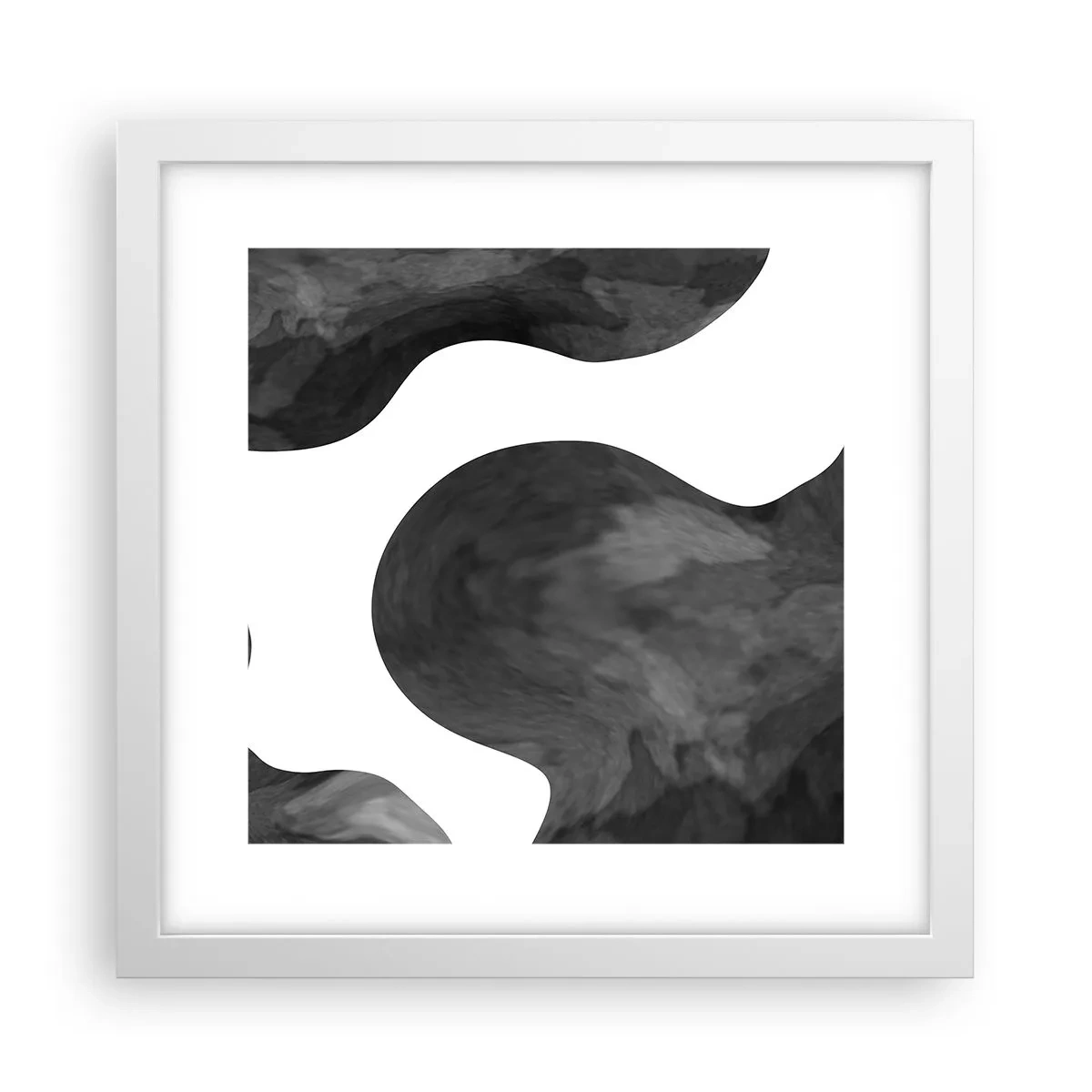 Poster în ramă albă - Calea Lactee - 30x30 cm