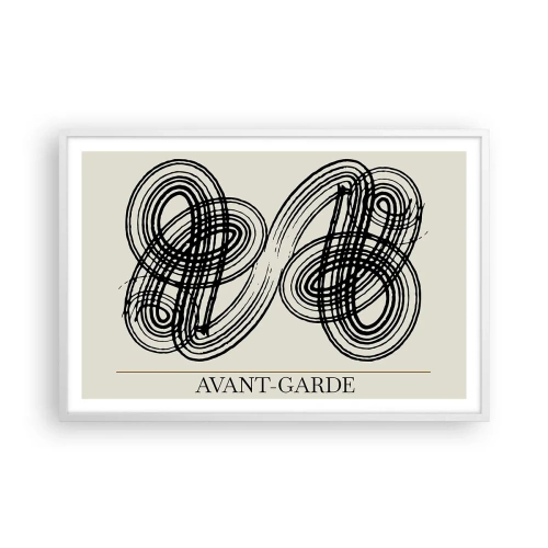 Poster în ramă albă - A apărut spontan - 91x61 cm