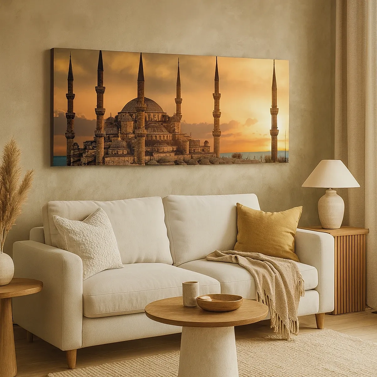 Tablou pe pânză - Dumnezeu este mare - 30x30 cm