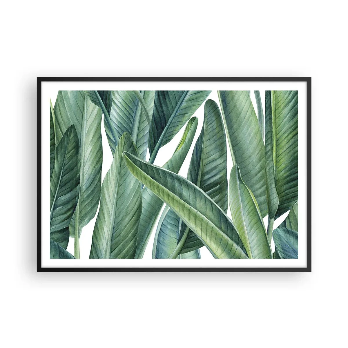 Poster în ramă neagră - Verdeața în sine - 100x70 cm