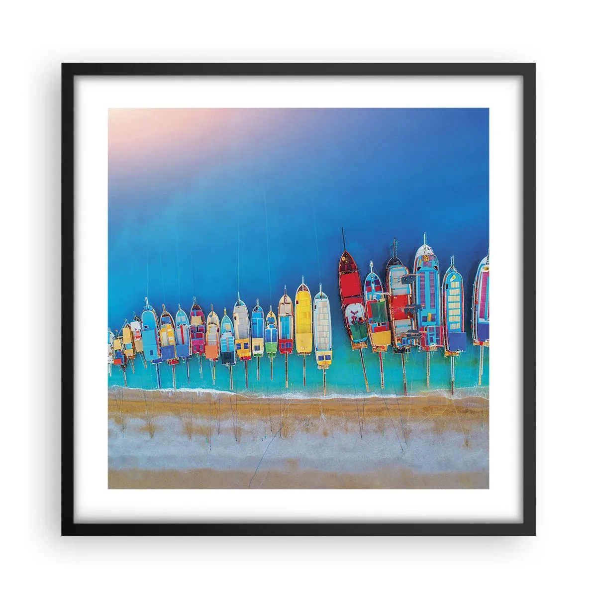 Poster în ramă neagră - Din perspectiva unei păsări - 50x50 cm