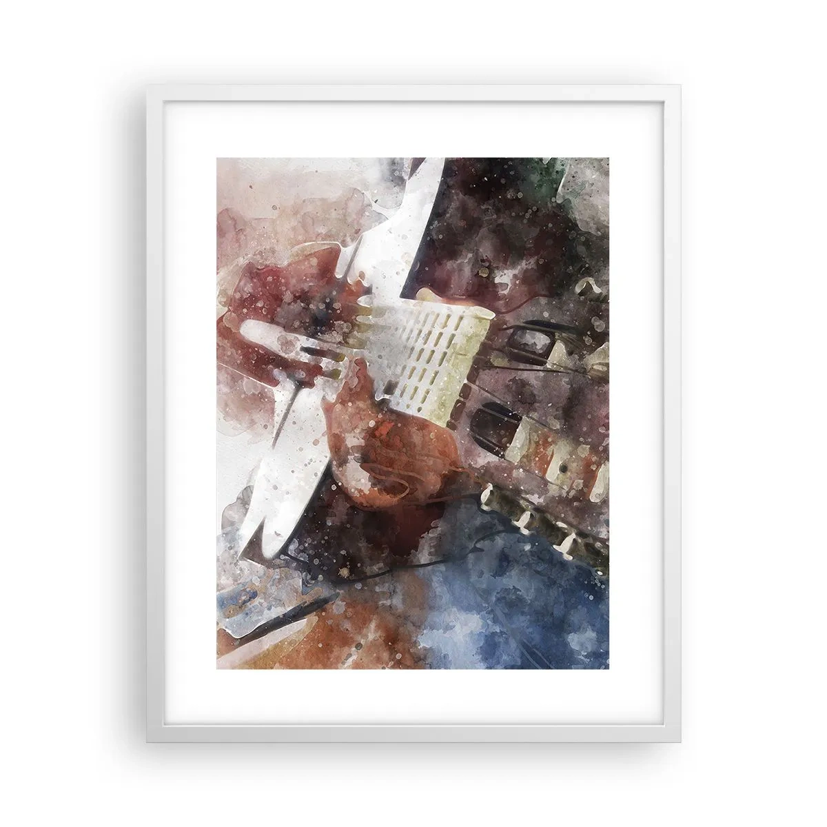 Poster în ramă albă - Și ce părere ai? - 40x50 cm