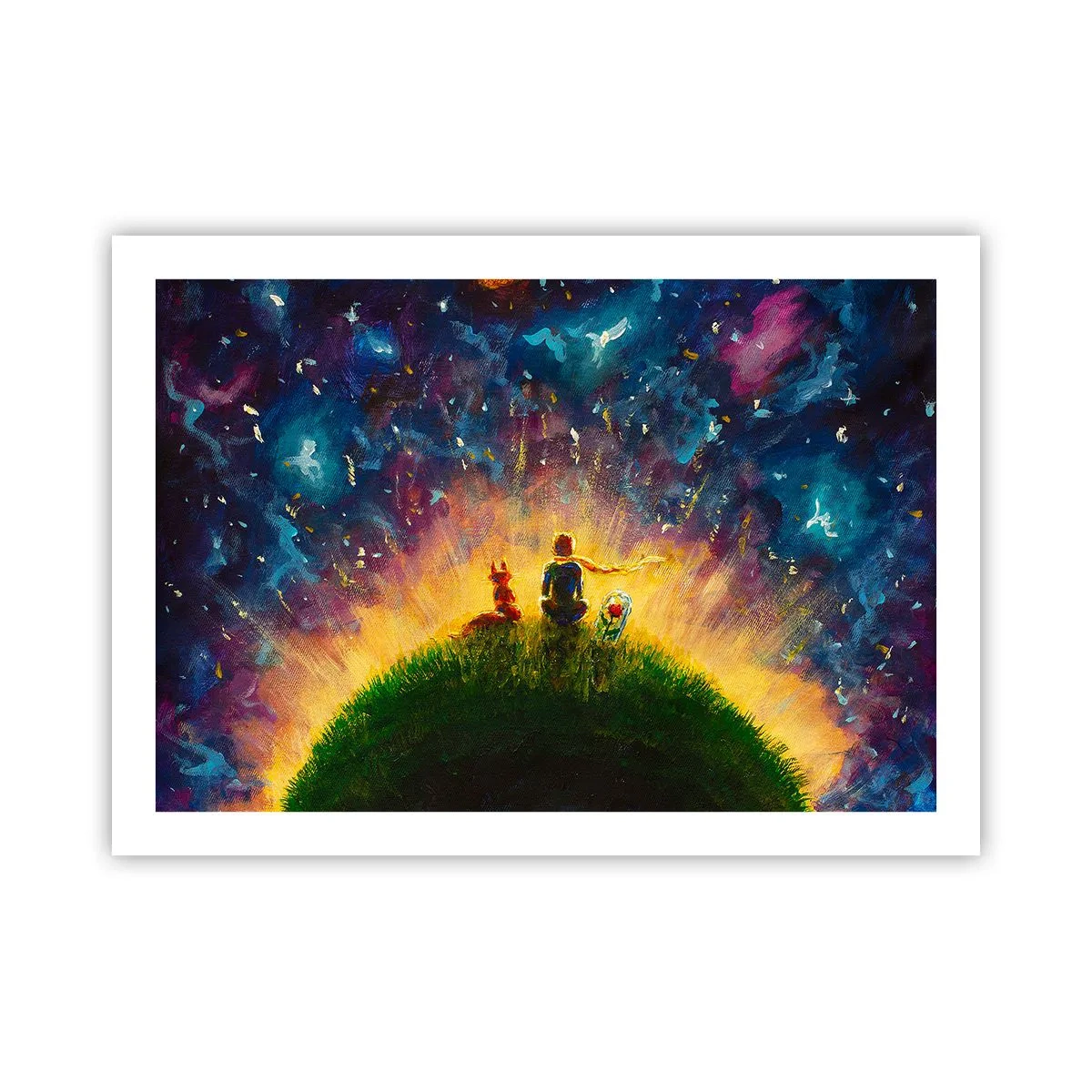 Poster - Dragoste și prietenie - întreaga lume - 70x50 cm