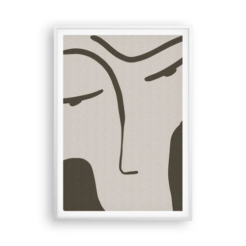 Poster în ramă albă - Ca într-un tablou de Modigliani - 70x100 cm
