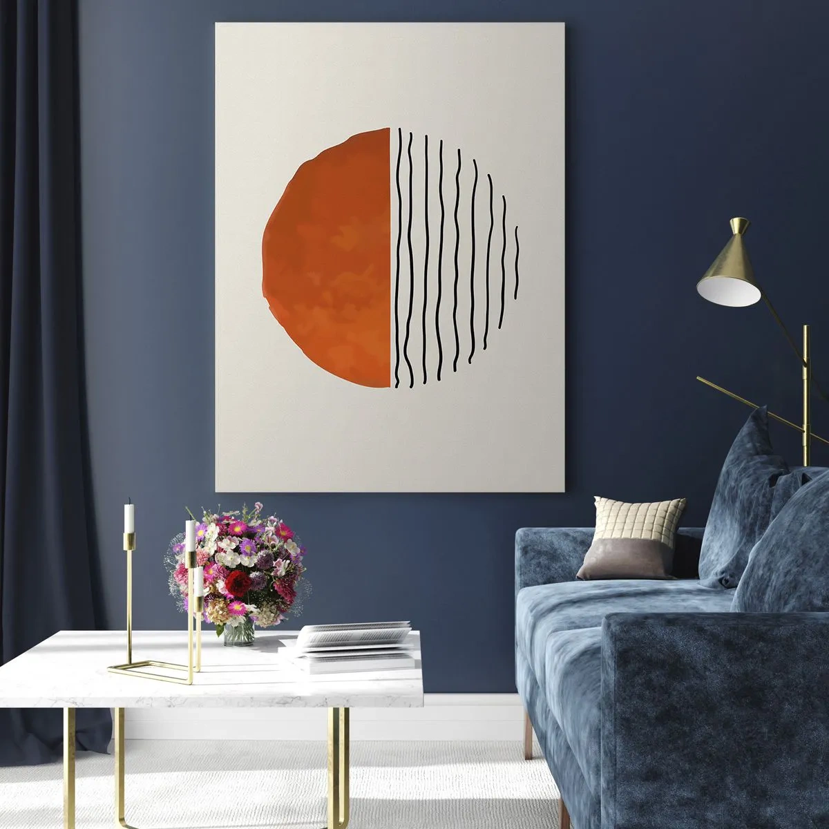 Tablou pe sticlă - În stil japonez - 50x70 cm