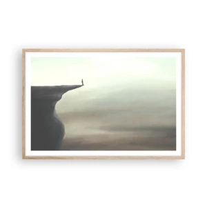 Poster în ramă de stejar deschis - În sus, bineînțeles! - 91x61 cm