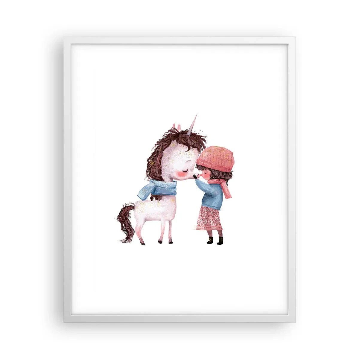 Poster în ramă albă - O poveste de iarnă - 40x50 cm