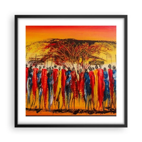 Poster în ramă neagră - Acolo, acolo, acolo, acolo se duc - 50x50 cm