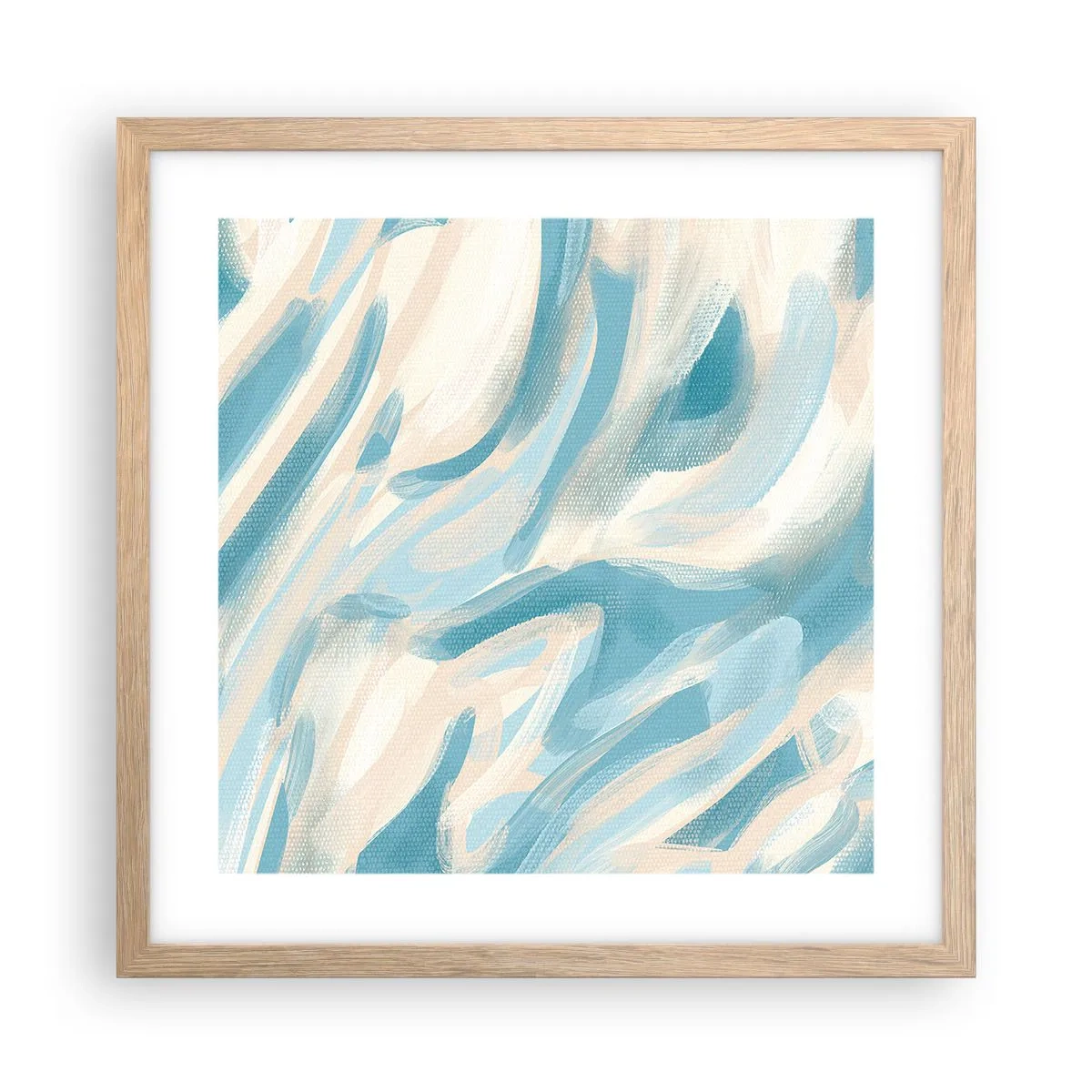 Poster în ramă de stejar deschis - Brize de primăvară - 40x40 cm