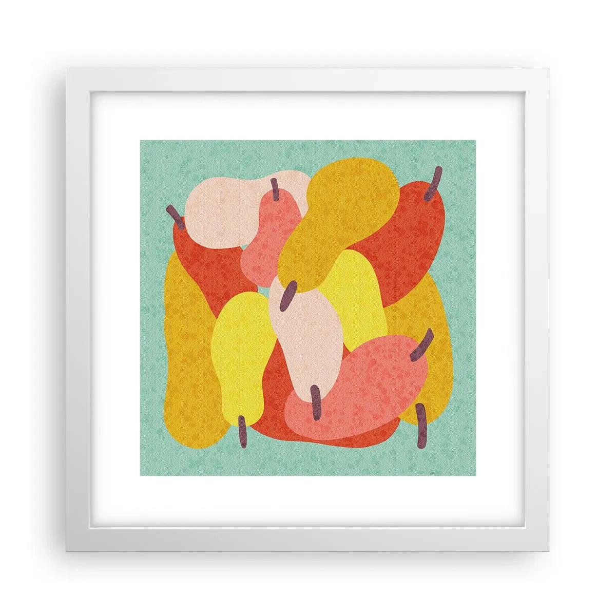 Poster în ramă albă - Gustă soarele de vară - 30x30 cm