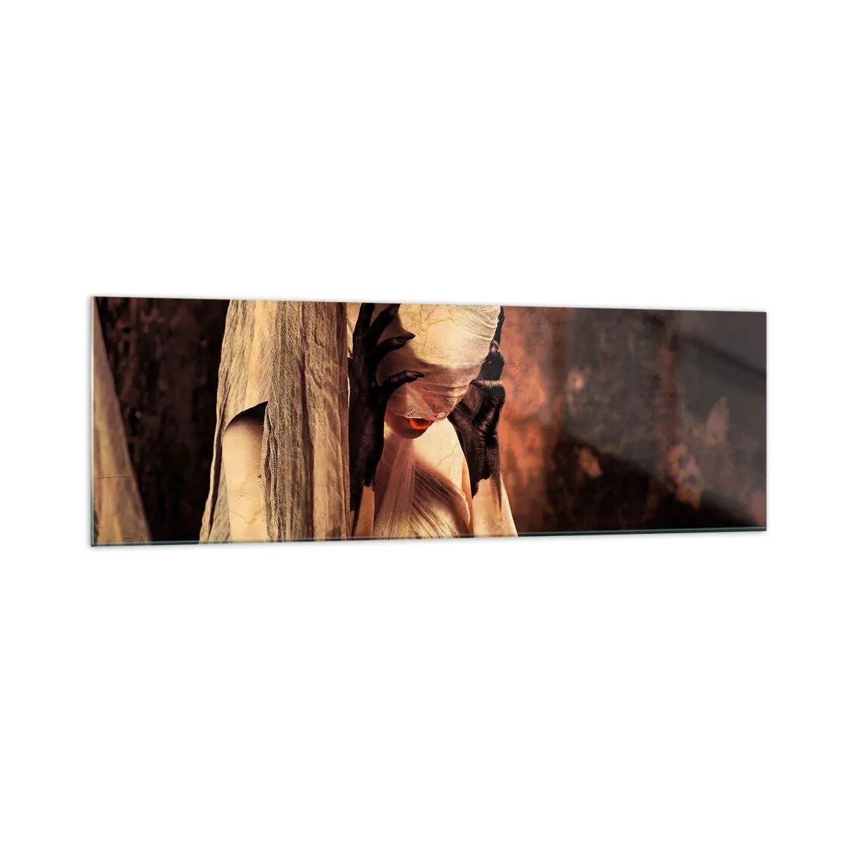 Tablou pe sticlă - Între bine și rău - 160x50 cm